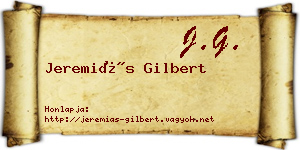 Jeremiás Gilbert névjegykártya